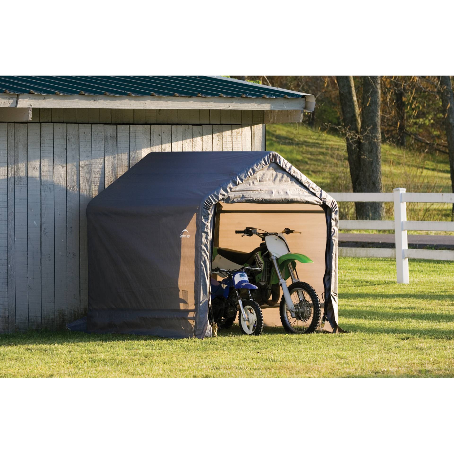 ShelterLogic Zeltgarage 'Shed-in-a-Box' grau Polyethylen 180 x 180 x 180 cm von Shelterlogic