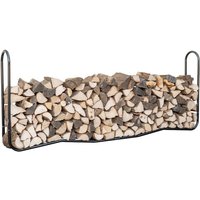 Stahl Kaminholzregal Schwarz 25x244x99 cm - Shelterlogic von Shelterlogic