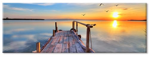 ShengDexin Leinwand Bilder Groß 120x30 Cm, Wandbilder Wohnzimmer - Landschaft Poster & Kunstdrucke, Moderner Kunstdruck WandgemäLde Zimmer Deko Auf Wand Dekoration Wall Art (Kein Rahmen) von ShengDexin