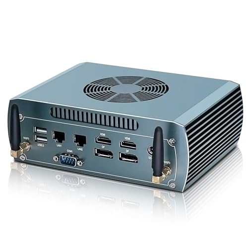 Gaming Mini PC Ryzen 5 7640HS(6C/12T, bis 5.0GHz), 2x 2.5G LAN Desktop Computer 16GB DDR5 512GB NVMe, 2x DDR5 2x NVME, Support 8K@60Hz Vier-Bildschirm-Display(2x HDMI2.1+2x DP2.1), 4x USB, WIFl6+BT5.2 von ShengOrigin