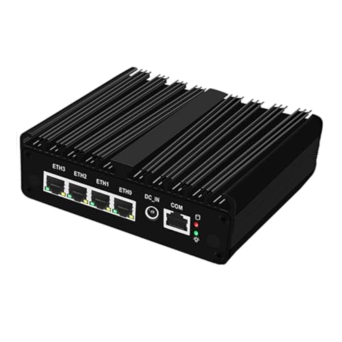 ShengOrigin Fanless Mini PC Celeron J4125 Firewall Mini PC Router 4 * i226-V 2.5G LAN, 1 * RJ45 COM, No Ram No Storage, Unterstützung PF-Sense OPNsense ShengOrigin Fanless Mini PC Celeron J4125 Firewall Mini PC Router 4 * i226-V 2.5G LAN, 1 * RJ45 COM, No Ram No Storage, Unterstützung PF-Sense OPNsense von ShengOrigin