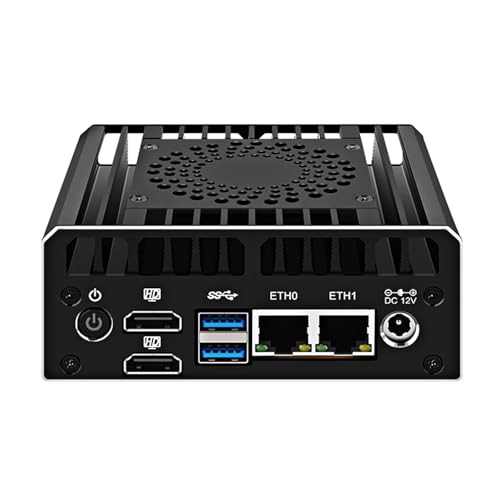 ShengOrigin Firewall Industrielle Mini PC Core i3-N305 2X i226-V 2.5G LAN Soft Router 2*HDMI2.0 PCIex4 DIY NAS Proxmox OPNsense 32GB DDR5 512GB NVMe von ShengOrigin