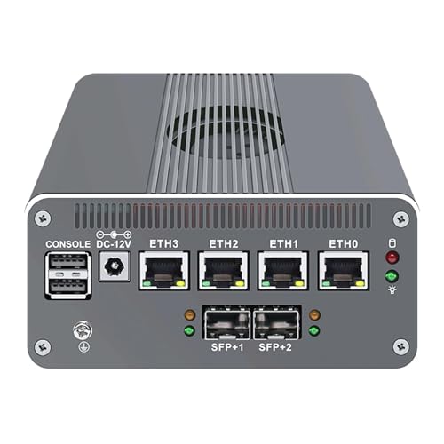 ShengOrigin Firewall Mini PC 2X 10G SFP+ Twin Lake N150 4X i226-V 2.5G, Appliance Mini Soft Router, 6X USB, HDMI+DP+Type-C, Mini Desktop Computer Proxmox ESXi, 16GB DDR5 1TB NVMe ShengOrigin Firewall Mini PC 2X 10G SFP+ Twin Lake N150 4X i226-V 2.5G, Appliance Mini Soft Router, 6X USB, HDMI+DP+Type-C, Mini Desktop Computer Proxmox ESXi, 16GB DDR5 1TB NVMe von ShengOrigin