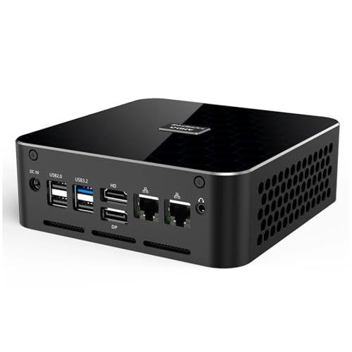 ShengOrigin Mini Gaming PC Ryzen 5 8645HS (bis 5.0GHz) Barebone, Triple Screen Desktop Gamer Computers Dual NIC LAN 2.5G, USB3.2, USB-C 4.0, WiFi6, TB5.2, Win 11/10 von ShengOrigin