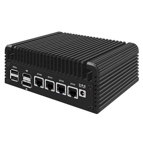 ShengOrigin Solid Firewall Mini PC Quad Core N105, DDR5 16GB RAM 256GB NVMe SSD, 4X i226-V 2.5G LAN Fanless Micro Router Appliance, Mini Computer Hardware, OPNsense Proxmox ESXi Host Server ShengOrigin Solid Firewall Mini PC Quad Core N105, DDR5 16GB RAM 256GB NVMe SSD, 4X i226-V 2.5G LAN Fanless Micro Router Appliance, Mini Computer Hardware, OPNsense Proxmox ESXi Host Server von ShengOrigin