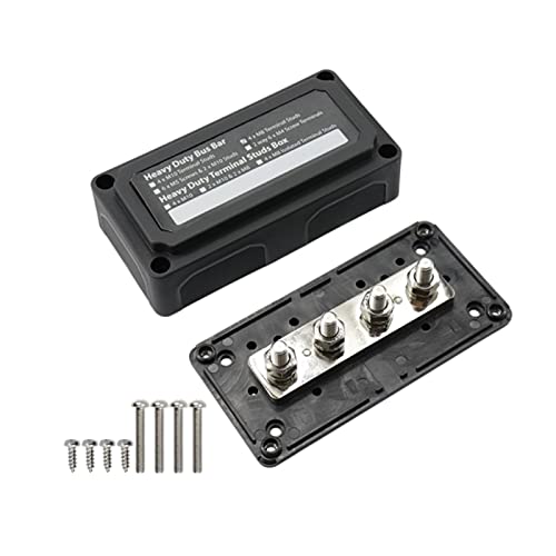 Shenghao Yige Store Bus Bar Box Brett 300A Hochstromschiene Automobiles Maximale Anschlussverstärker Power Case (Color : Black) von Shenghao