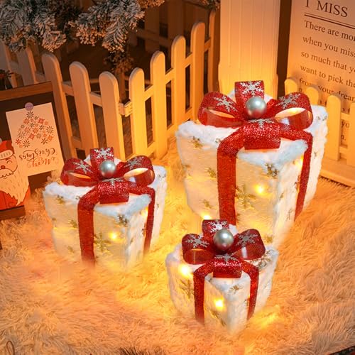 LED Geschenkboxen mit Timer 3er Set,Led Deko Geschenke Leucht Boxen,Geschenkboxen Led Weihnachten,Weihnachtenbox Beleuchtet,Weihnachts Dekoboxen,Christbaum Deko Beleuchtung,Batterie betrieben LED Geschenkboxen mit Timer 3er Set,Led Deko Geschenke Leucht Boxen,Geschenkboxen Led Weihnachten,Weihnachtenbox Beleuchtet,Weihnachts Dekoboxen,Christbaum Deko Beleuchtung,Batterie betrieben von Shengou