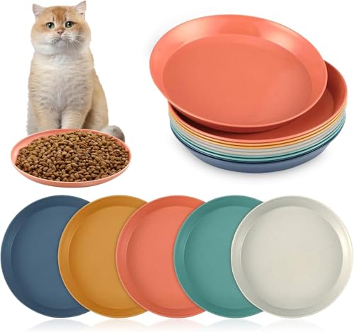 10 Stück Katzennapf,Katzenschüssel,Katzennapf Flach,Fressnapf Katze Futternapf,Runden Katzenteller,Fressnapf Katze,Bunt Katzenfutter Napfset,Cat Plate für Kätzchen und kurzbeinige Katzen 10 Stück Katzennapf,Katzenschüssel,Katzennapf Flach,Fressnapf Katze Futternapf,Runden Katzenteller,Fressnapf Katze,Bunt Katzenfutter Napfset,Cat Plate für Kätzchen und kurzbeinige Katzen von Shengruili