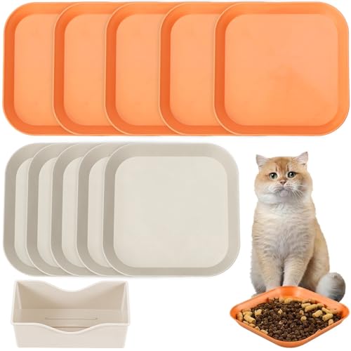 10 Stück Katzennapf,Katzenschüssel,Katzennapf Flach,Fressnapf Katze Futternapf,Runden Katzenteller,Fressnapf Katze,Bunt Katzenfutter Napfset,Cat Plate für Kätzchen und kurzbeinige Katzen 10 Stück Katzennapf,Katzenschüssel,Katzennapf Flach,Fressnapf Katze Futternapf,Runden Katzenteller,Fressnapf Katze,Bunt Katzenfutter Napfset,Cat Plate für Kätzchen und kurzbeinige Katzen von Shengruili