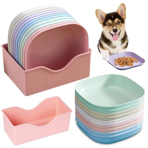 10 Stück Katzennapf,Katzenschüssel,Katzennapf Flach,Fressnapf Katze Futternapf,Runden Katzenteller,Fressnapf Katze,Bunt Katzenfutter Napfset,Cat Plate für Kätzchen und kurzbeinige Katzen 10 Stück Katzennapf,Katzenschüssel,Katzennapf Flach,Fressnapf Katze Futternapf,Runden Katzenteller,Fressnapf Katze,Bunt Katzenfutter Napfset,Cat Plate für Kätzchen und kurzbeinige Katzen von Shengruili