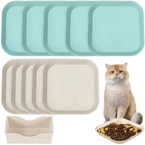 10 Stück Katzennapf,Katzenschüssel,Katzennapf Flach,Fressnapf Katze Futternapf,Runden Katzenteller,Fressnapf Katze,Bunt Katzenfutter Napfset,Cat Plate für Kätzchen und kurzbeinige Katzen 10 Stück Katzennapf,Katzenschüssel,Katzennapf Flach,Fressnapf Katze Futternapf,Runden Katzenteller,Fressnapf Katze,Bunt Katzenfutter Napfset,Cat Plate für Kätzchen und kurzbeinige Katzen von Shengruili