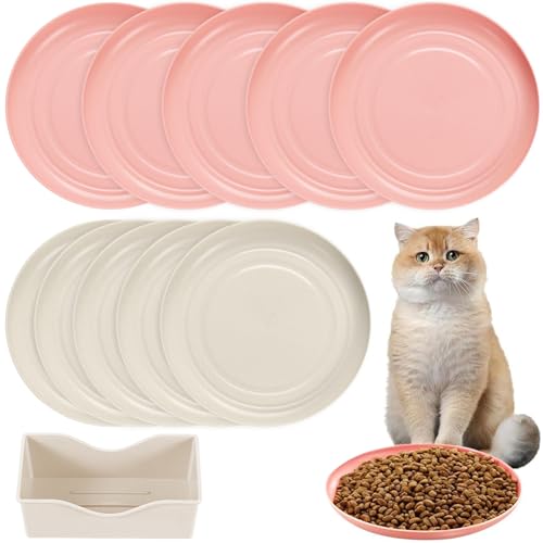 10 Stück Katzennapf,Katzenschüssel,Katzennapf Flach,Fressnapf Katze Futternapf,Runden Katzenteller,Fressnapf Katze,Bunt Katzenfutter Napfset,Cat Plate für Kätzchen und kurzbeinige Katzen 10 Stück Katzennapf,Katzenschüssel,Katzennapf Flach,Fressnapf Katze Futternapf,Runden Katzenteller,Fressnapf Katze,Bunt Katzenfutter Napfset,Cat Plate für Kätzchen und kurzbeinige Katzen von Shengruili