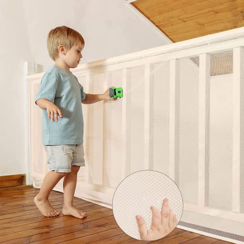 2 Meter Treppenschutznetz,Sicherheitsnetz für Kinder,Treppengeländer Sicherheitsnetz,Treppe Geländer Zaun Mesh,Treppennetz,Safety Net,Baby Balkonnetz,Treppen Schutznetz von Shengruili