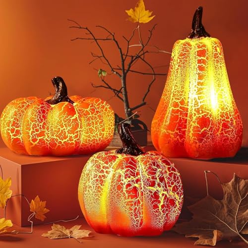 3PCS Herbstdeko Kürbis Mit LED Licht,Halloween deko kürbis beleuchtet,Kürbis LED für Tischdeko,Herbst Deko kürbis Beleuchtung,Fur Tischdeko,Halloween Party,Garten Dekofigur 3PCS Herbstdeko Kürbis Mit LED Licht,Halloween deko kürbis beleuchtet,Kürbis LED für Tischdeko,Herbst Deko kürbis Beleuchtung,Fur Tischdeko,Halloween Party,Garten Dekofigur von Shengruili