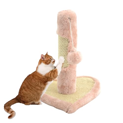 Shengruili Kratzbaum,Katzenbaum mit Plattform aus Plüsch,Kratzsäule mit Sisal,Kratzsäule Katze,Katzenkratzbaum,Intelligenzspielzeug für Katzen,Geeignet für Kleine Katzen von Shengruili