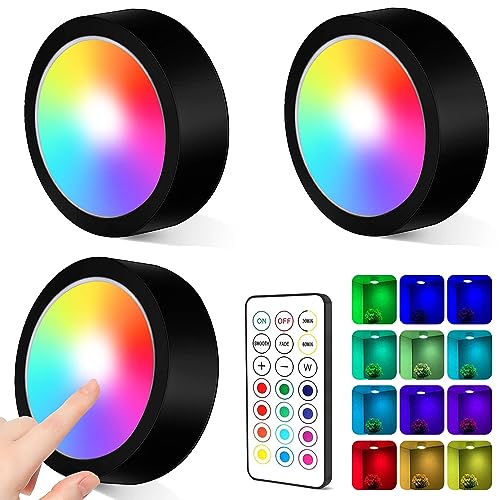 LED RGB Spots Batteriebetrieben mit Fernbedienung,RGB LED Schrankbeleuchtung Kabellos,Kleiderschrank Regal Beleuchtung,Vitrinenbeleuchtung LED,LED Spots Dimmbar Batteriebetrieben,LED Unterbauleuchten LED RGB Spots Batteriebetrieben mit Fernbedienung,RGB LED Schrankbeleuchtung Kabellos,Kleiderschrank Regal Beleuchtung,Vitrinenbeleuchtung LED,LED Spots Dimmbar Batteriebetrieben,LED Unterbauleuchten von Shengruili