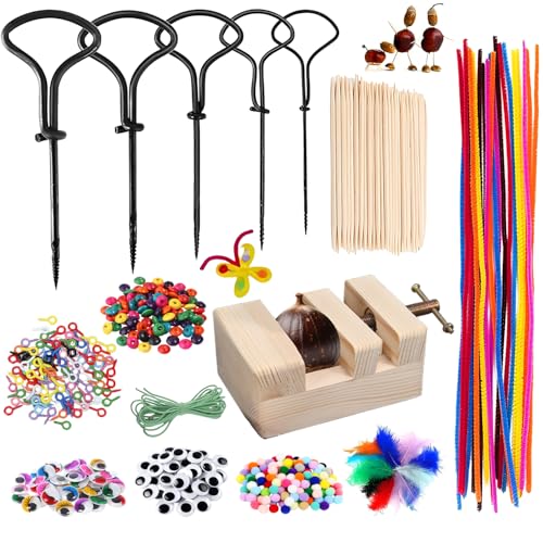 Shengruili 347PCS Kastanienbohrer Set mit Kastanienhalter,Herbst kastanien Bastelset,Kastanienbohrer Set,Kastanienset zum Basteln mit kastanien,Handbohrer Kinder kastanien set Shengruili 347PCS Kastanienbohrer Set mit Kastanienhalter,Herbst kastanien Bastelset,Kastanienbohrer Set,Kastanienset zum Basteln mit kastanien,Handbohrer Kinder kastanien set von Shengruili