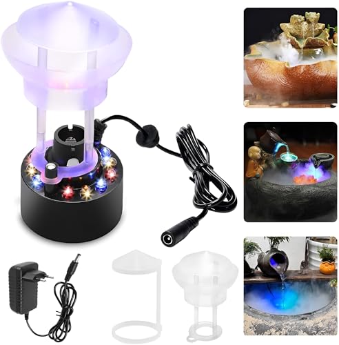 Shengruili Ultraschall Vernebler,Halloween Nebelmaschine Mini,12 LED Nebelmaschine Mini,Mini Nebelmaschine,Mist Maker,Nebelgerät für Halloween Kürbis und Hexenkessel, Hexentopf, Party Shengruili Ultraschall Vernebler,Halloween Nebelmaschine Mini,12 LED Nebelmaschine Mini,Mini Nebelmaschine,Mist Maker,Nebelgerät für Halloween Kürbis und Hexenkessel, Hexentopf, Party von Shengruili
