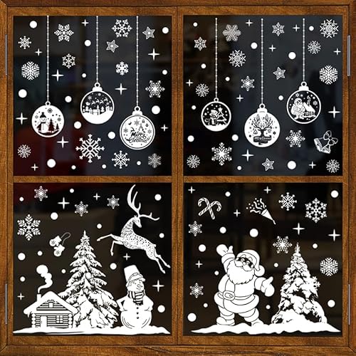 Weihnachts Dekoration Fenster,Christmas Stickers Window,Weihnachtsbilder Fenster,Weihnachten Fensterdeko,Weihnachtsdeko Fenster,Fensterbilder Weihnachten von Shengruili