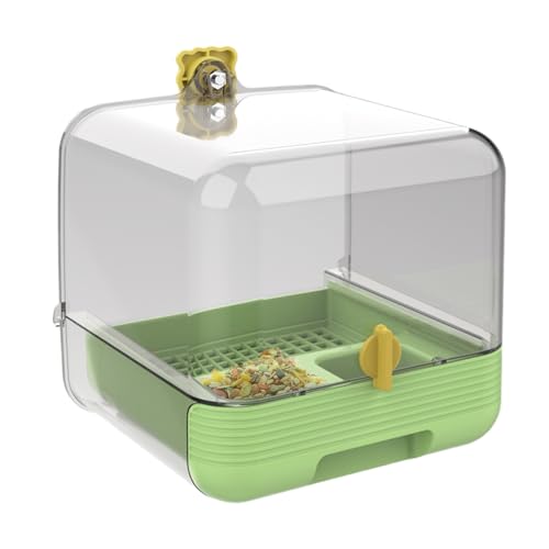 Auszug externer -Feeder, klarer Vogelfutterhäuschen, hängende Wildvogelsamen mit Eichhörnchen-Proof-Tablett, Blockgie-Futtergerichte Schalen Schalen von Shenrongtong