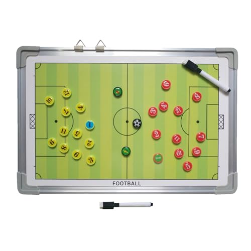 Fußball Trainingsbrett | Löschbare Fußball-Planungstafel Mit 2 Whiteboard-Markern - Tragbar Für Spielanalyse Schiedsrichter Notizen Taktiktraining Fußball Trainingsbrett | Löschbare Fußball-Planungstafel Mit 2 Whiteboard-Markern - Tragbar Für Spielanalyse Schiedsrichter Notizen Taktiktraining von Shenrongtong
