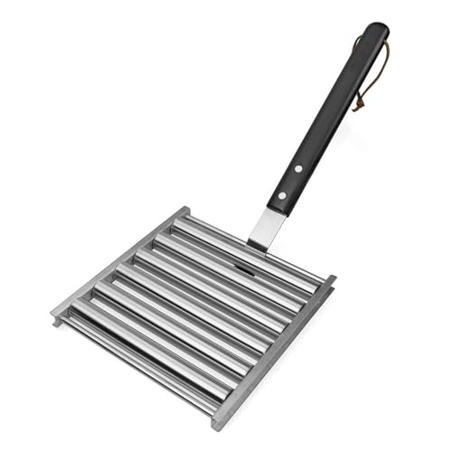 Grillrolle,Grillrostaufsatz Mit Holzgriff - 5er-Kapazität, Tragbares Edelstahl Grillzubehör Für Outdoor-Küche & Haushalt Grillrolle,Grillrostaufsatz Mit Holzgriff - 5er-Kapazität, Tragbares Edelstahl Grillzubehör Für Outdoor-Küche & Haushalt von Shenrongtong