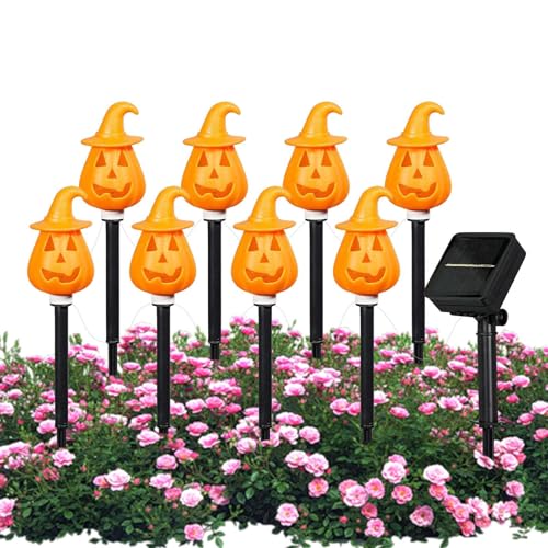 Halloween Staketen, Solare Bodenleuchten, Orangefarbene Verstellbare Bodeneinsätze Wege Garten Deko Für Außenbereich Rasen Terrasse Halloween Staketen, Solare Bodenleuchten, Orangefarbene Verstellbare Bodeneinsätze Wege Garten Deko Für Außenbereich Rasen Terrasse von Shenrongtong