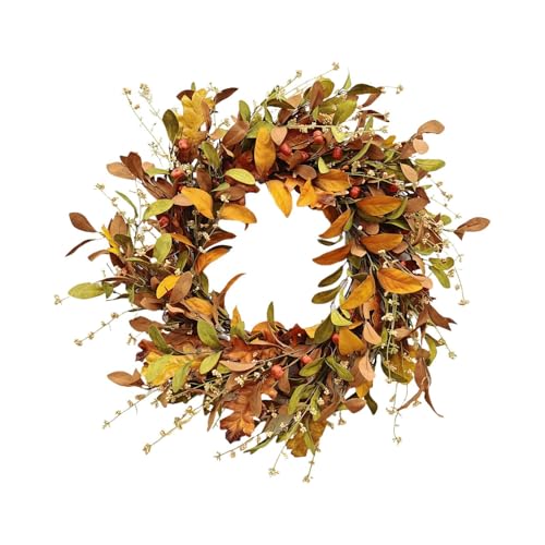 Herbstkränze Für Die Haustür | 55 cm Herbst Türkranz | Dekoration Mit Künstlichen Blättern Design Für Saisonale Feiertage Bauernhaus Innenbereich Fenster Wand Kamin | Erntedankfest von Shenrongtong