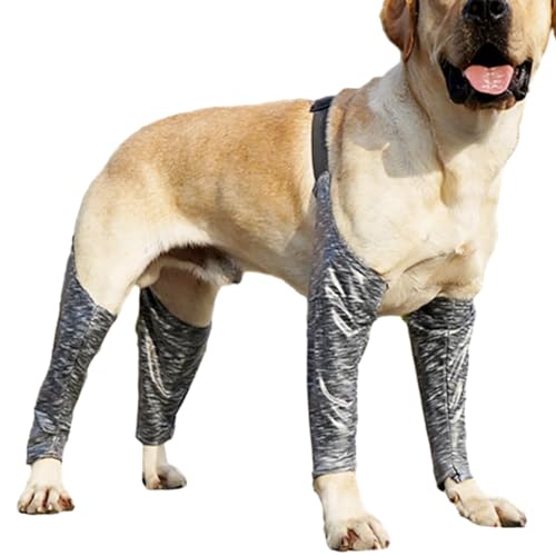 Hundeleggings, Leggings für Hunde Hunde-Erholungsanzug | Hundehosen und -ärmel, um Lecken zu verhindern, wasserdichter, weicher und Verstellbarer Beinschutz für kleine, mittelgroße und große Hunde von Shenrongtong