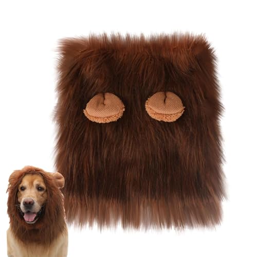 Hundemähne-Kostüm, lustige Tiermähne für Hunde,Waschbare Haustierkatzenperücke | Bequeme Air-Hundekopfbedeckung, Hundemähne-Kopfbedeckungskostüm für Cosplay, Urlaubsfotoshootings, von Shenrongtong
