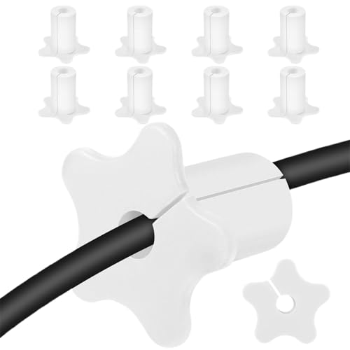 Kabeldurchführung | 10 Stück Silikon Wanddurchführung für Kabel | Sternförmige Kabelmanagement Lösung | Für Wohnzimmer Büro Haushalt von Shenrongtong