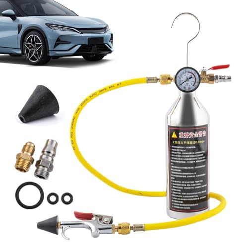 Klimaanlagen-Systemspülset - Kfz Klimaanlagen Rohrspülung Set,Reinigungswerkzeug Mit Manometer Und Schlauch Für Wohnmobile Pkw Limousinen von Shenrongtong