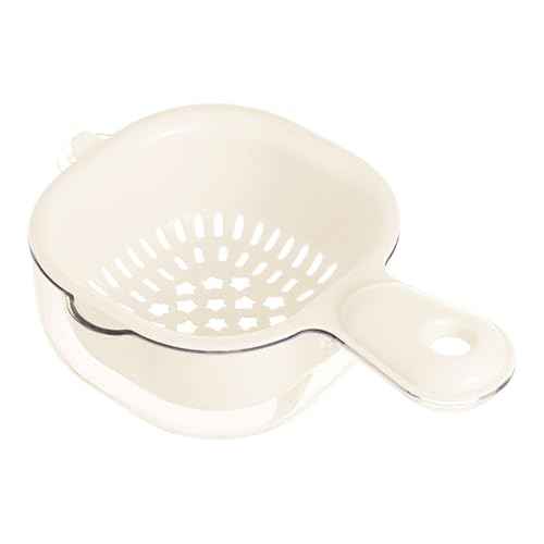 Nudelsieb mit Griff, kleine rechteckige Waschschüssel, Küchenutensilien, Obstreiniger, Einweichen Waschablauf, doppellagiges Sieb für Nudeln, Spaghetti, Nudeln von Shenrongtong
