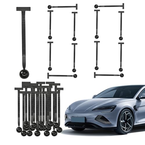 Nylon Band Verschluss,100 Stücke Auto Reparatur Kabelbinder | Multifunktionale Selbstsichernde Kabelbinder Schnappverschluss Für Automotive Projekte Bündeln Haushalt LKW Stoßstange von Shenrongtong