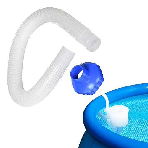 Oberirdischer Pool-Skimmer-Schlauch + Adapter, Pool-Skimmer-Schlauch und Adapter, 80 cm Pool-Filter-Ersatzschlauch mit 1,5-Zoll-Adapter, Pool-Filter-Ersatz-Reiniger-Reinigungswerkzeug-Set von Shenrongtong