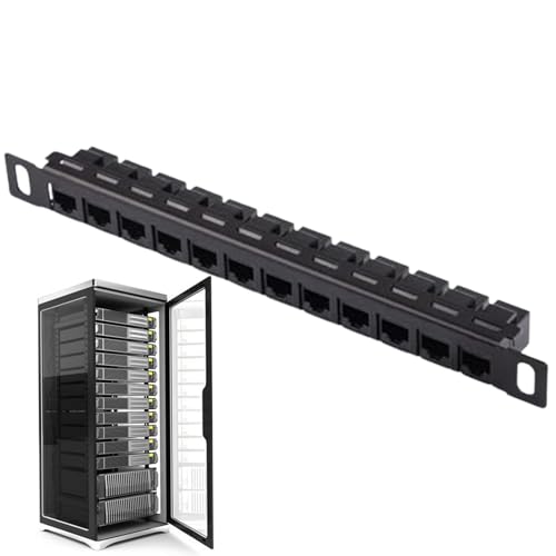 Patchpanel mit 12 Anschlüssen, Kabel-Organizer-Panel, Kabelmanagement-Organizer, ungeschirmtes Cat5e/Cat6-Kabel-Kabel-Rack für Fabrik von Shenrongtong