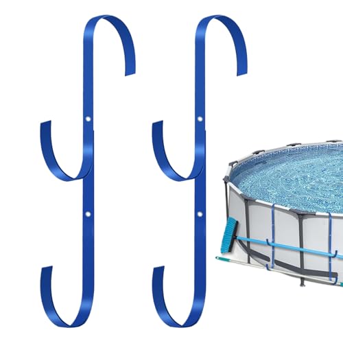 Poolhaken Für Stangen | 2 Stück Poolzaun Haken für Ausrüstung - Metall Platzsparende Werkzeugaufbewahrung Ersatzteile Für Garten Und Schwimmbad Poolhaken Für Stangen | 2 Stück Poolzaun Haken für Ausrüstung - Metall Platzsparende Werkzeugaufbewahrung Ersatzteile Für Garten Und Schwimmbad von Shenrongtong