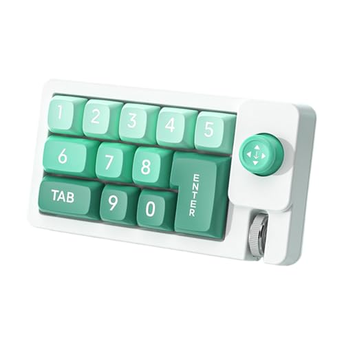 Programmierbare, RGB-, kabelgebunden, Hot-Swap-fähig, ergonomischer Nummernblock mit Joystick für Videobearbeitung, Grafikdesign, Arbeitsplatz, Damen und Herren Programmierbare, RGB-, kabelgebunden, Hot-Swap-fähig, ergonomischer Nummernblock mit Joystick für Videobearbeitung, Grafikdesign, Arbeitsplatz, Damen und Herren von Shenrongtong