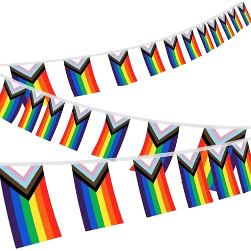 Regenbogen Banner Stolz,Paraden Flagge | Regenbogen Girlande Als Wanddekoration Für Pride LGBT Veranstaltung Feiern Drinnen Und Draußen Regenbogen Banner Stolz,Paraden Flagge | Regenbogen Girlande Als Wanddekoration Für Pride LGBT Veranstaltung Feiern Drinnen Und Draußen von Shenrongtong
