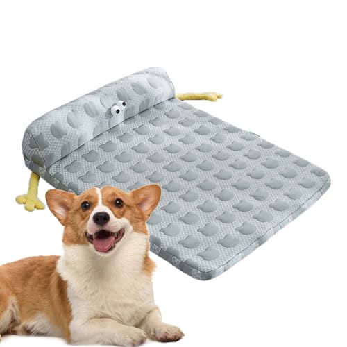 Shenrongtong Hundebett | Hundekühlmatte Katzenbett,Decke Kissen rutschfeste Unterlage Mit Waschbarem Bezug Für Welpen Katzen Innen Außen Camping von Shenrongtong