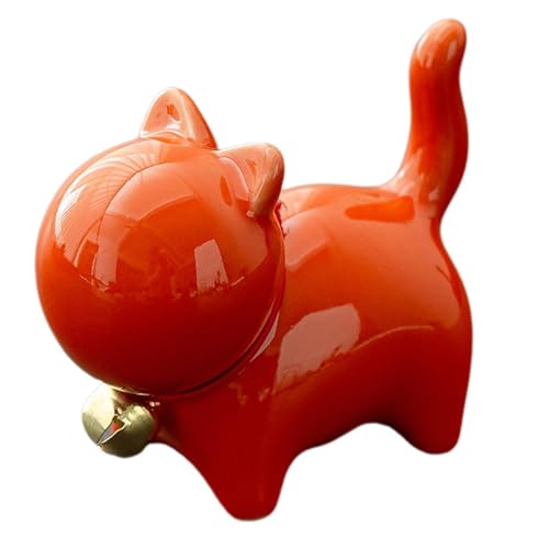 Shenrongtong Katzen-Toilettenschüsselkappen, Toilettenschraubenkappen - Niedliche Katzen-Gadgets für die Toilette - Keramik-Abdeckungen mit niedlichen Tieren, einfache Installation, universell passend von Shenrongtong