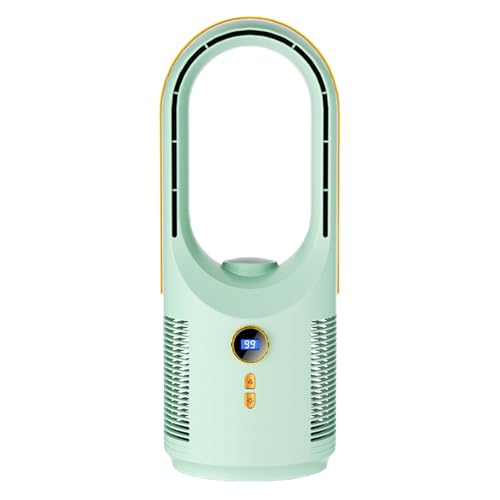 Shenrongtong Lüfterloser Tischlüfter | 5 Stufen Leiser Tischventilator ohne Flügel | USB-Aufladbar Luftverteiler Mit Nachttischlampe Für Haus Auto Camping Reisen von Shenrongtong