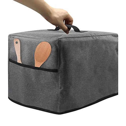 Shenrongtong Luftfritteusenabdeckung, wasserdichte Luftfritteusen-Staubabdeckung mit Tasche, Staubschutz, quadratisches Zubehör mit Griff, passend für 3-6-Liter-Fritteusen von Shenrongtong