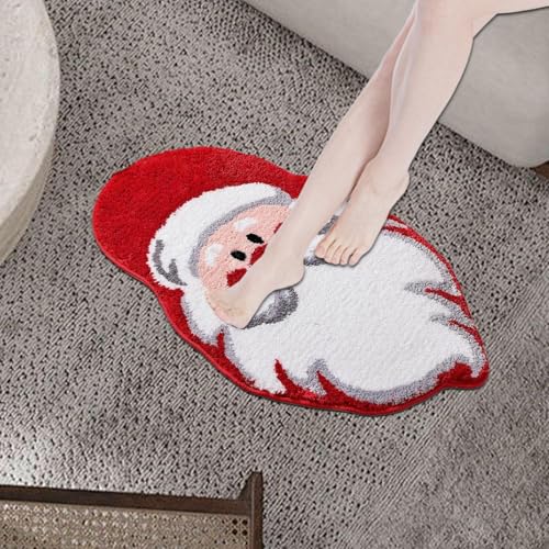 Shenrongtong Weihnachts Teppich | Weihnachtsbaum Santa Fußmatte Deko,40 x 60 Zentimeter Rutschfester Saugfähiger Teppich Für Wohnzimmer Badezimmer Küche Indoor Outdoor Eingangsbereich Shenrongtong Weihnachts Teppich | Weihnachtsbaum Santa Fußmatte Deko,40 x 60 Zentimeter Rutschfester Saugfähiger Teppich Für Wohnzimmer Badezimmer Küche Indoor Outdoor Eingangsbereich von Shenrongtong