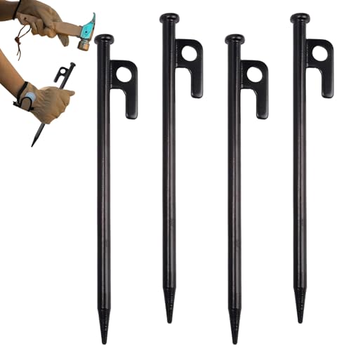 Zeltheringe Heavy Duty - Zelt Befestigungsnägel für Boden - 4-teiliges Befestigungsspitzen Zubehör für Markise Terrasse Weg Rasen Gartenbereich Outdoor Zeltheringe Heavy Duty - Zelt Befestigungsnägel für Boden - 4-teiliges Befestigungsspitzen Zubehör für Markise Terrasse Weg Rasen Gartenbereich Outdoor von Shenrongtong
