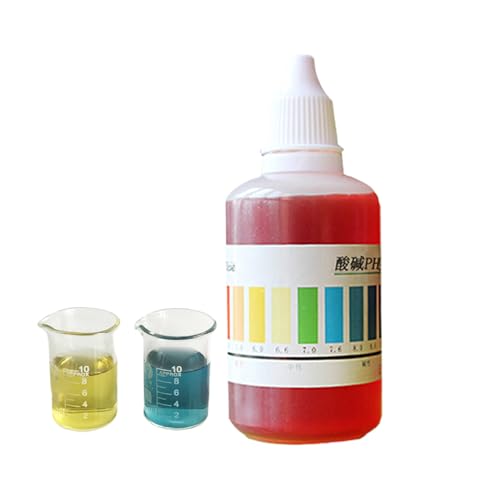 pH-Test-Tropfen - Reagenztropfen zur pH-Messung im Schwimmbad in 50ml Flasche,Trinkwasser Testlösung Und Aquarium Test Agent von Shenrongtong