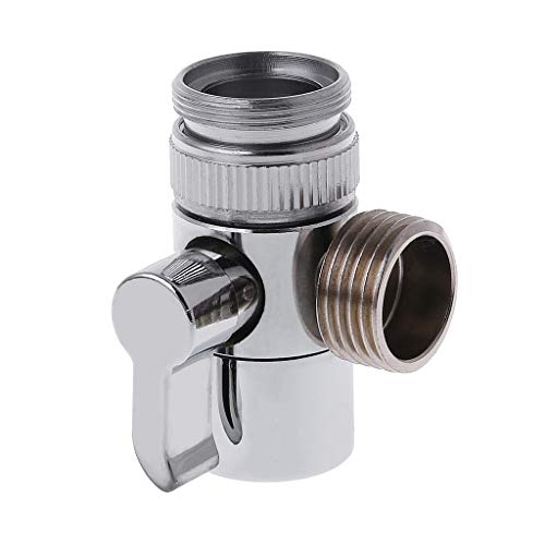 Messing-Spültisch-Ventil, Umsteller, Wasserhahn-Splitter auf Schlauch-Adapter, M22 x M24, Badezimmer-Küchenzubehör von Shenxay