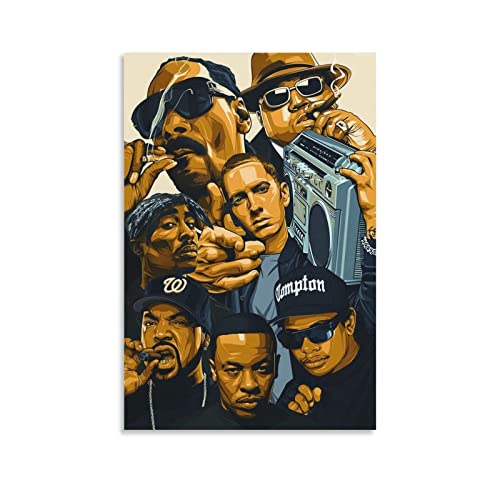 Shenywell Bilder Wohnzimmer Modern Snoop Dogg Ice Cube Dr. DRE Der berüchtigte Big Eazy-E 50x70cm Kein Rahmen von Shenywell