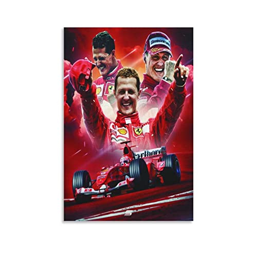 Shenywell Leinwand Bedrucken Michael Schumacher Michael Schumacher Michael Schumacher 40x50cm Kein Rahmen von Shenywell