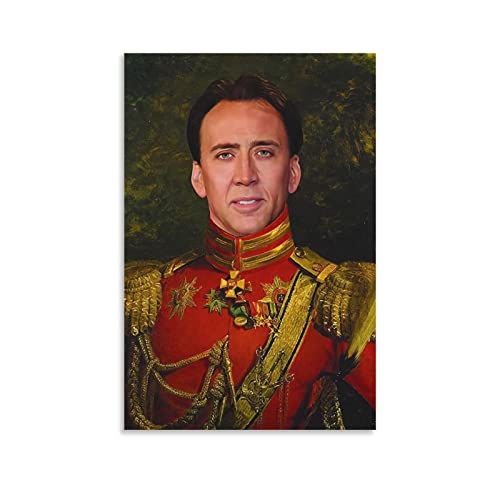 Shenywell Leinwand Bedrucken Nicolas Cage Room Decor Wandkunst für Jungenzimmer Schlafzimmer Home Decor Musikposter 60x80cm Kein Rahmen von Shenywell